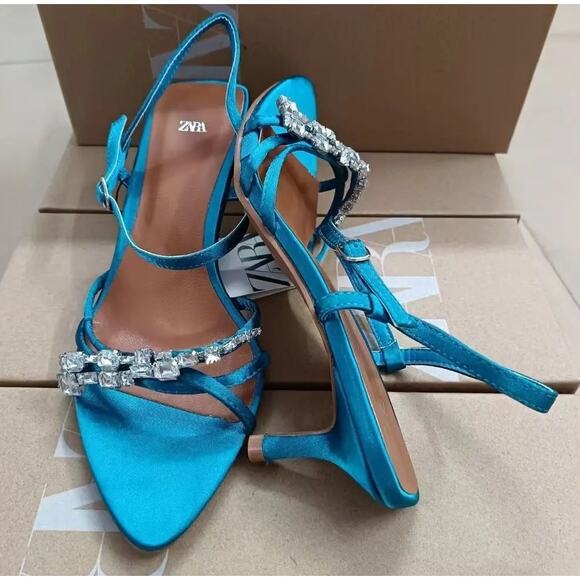 ZARA Strappy Heels NWT - Picture 13 of 16